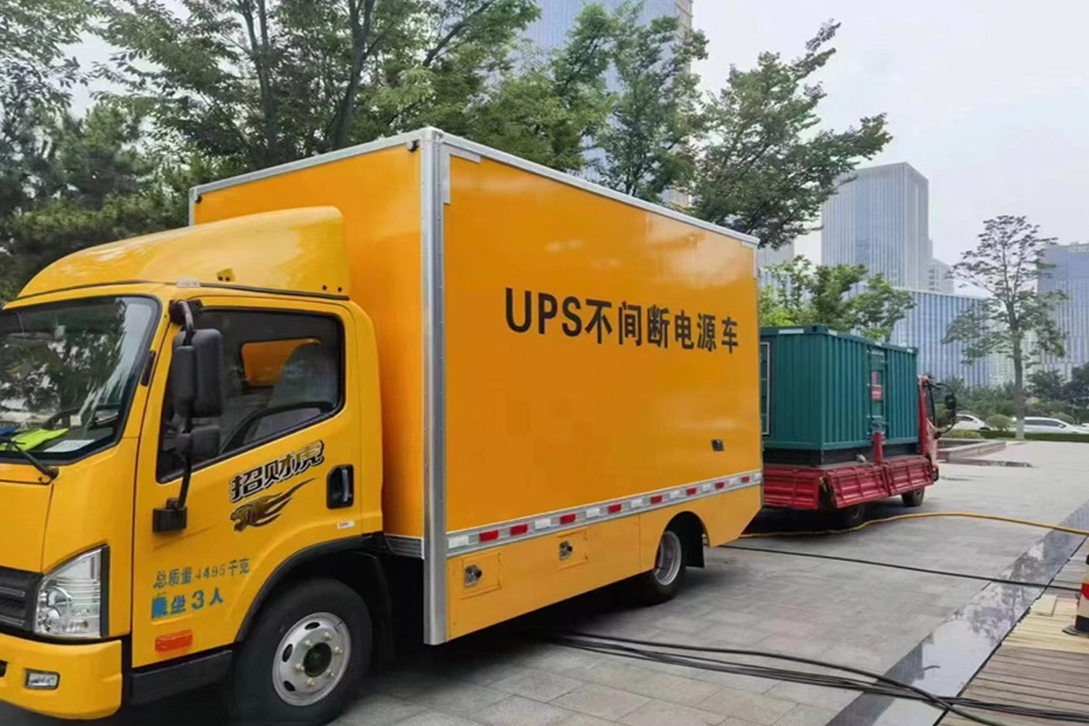 郊区发电机租赁施工现场